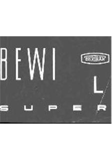 Bertram Bewi Super-L manual. Camera Instructions.